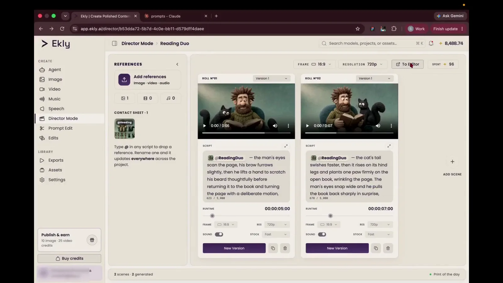 Step 12: Open the timeline editor