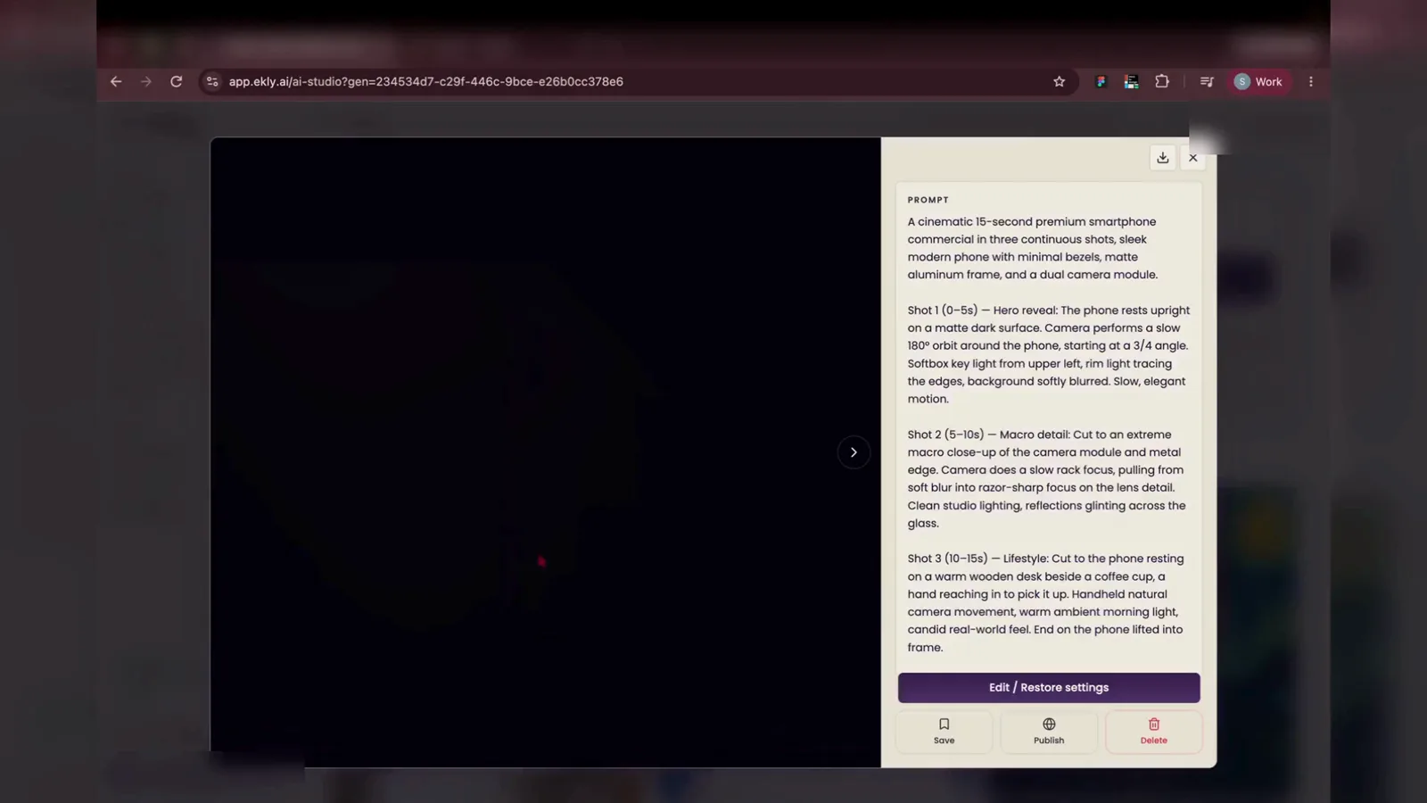 Step 10: Review the finished ad