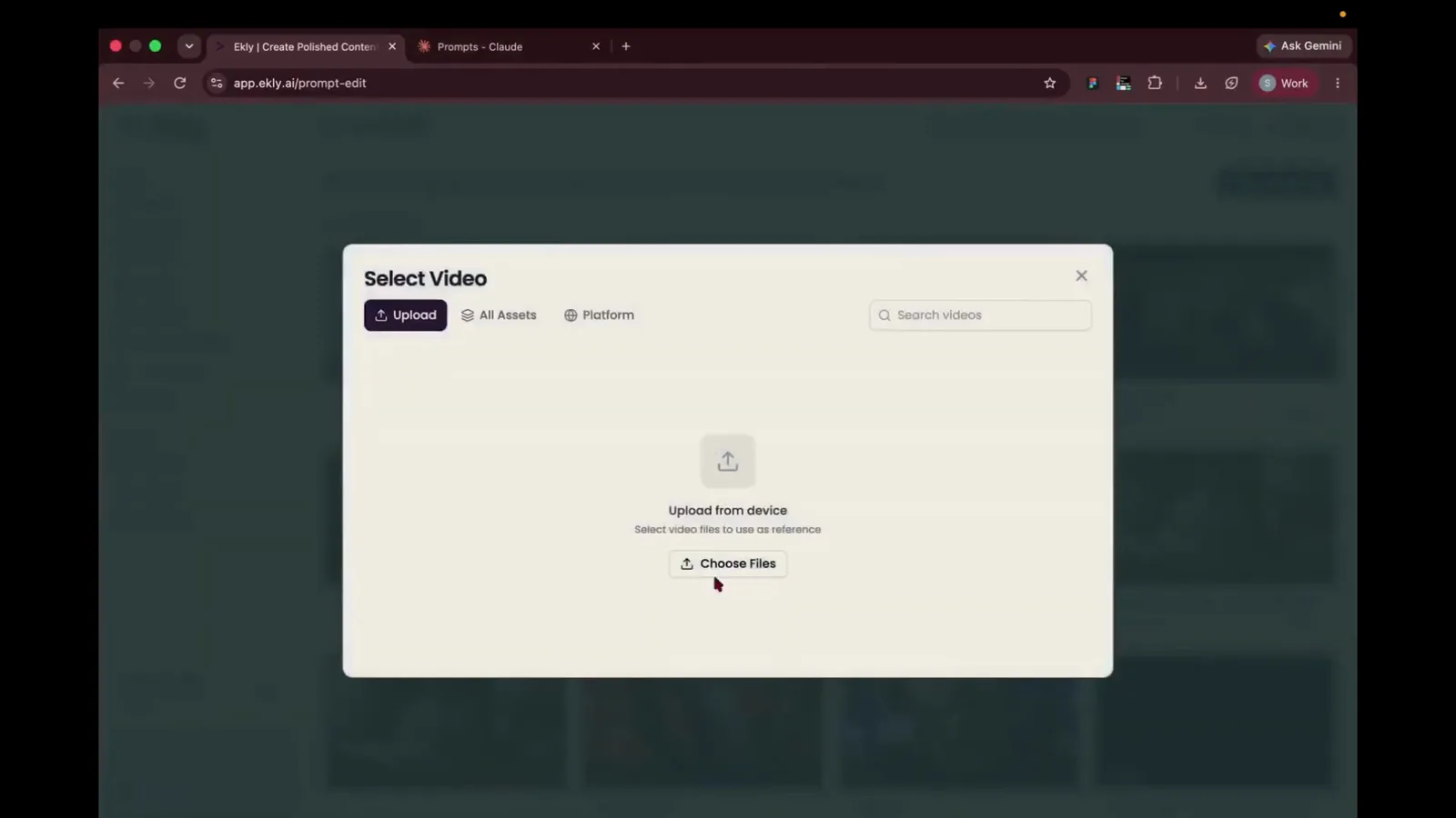 Step 3: Upload from your device